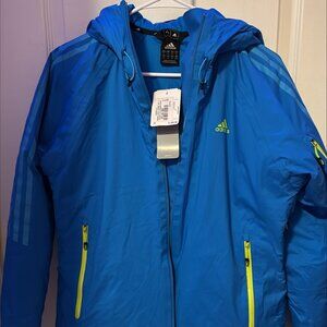 Adidas Women's Terrex Swift Storm Jacket Size M Sharp Blue NWT
